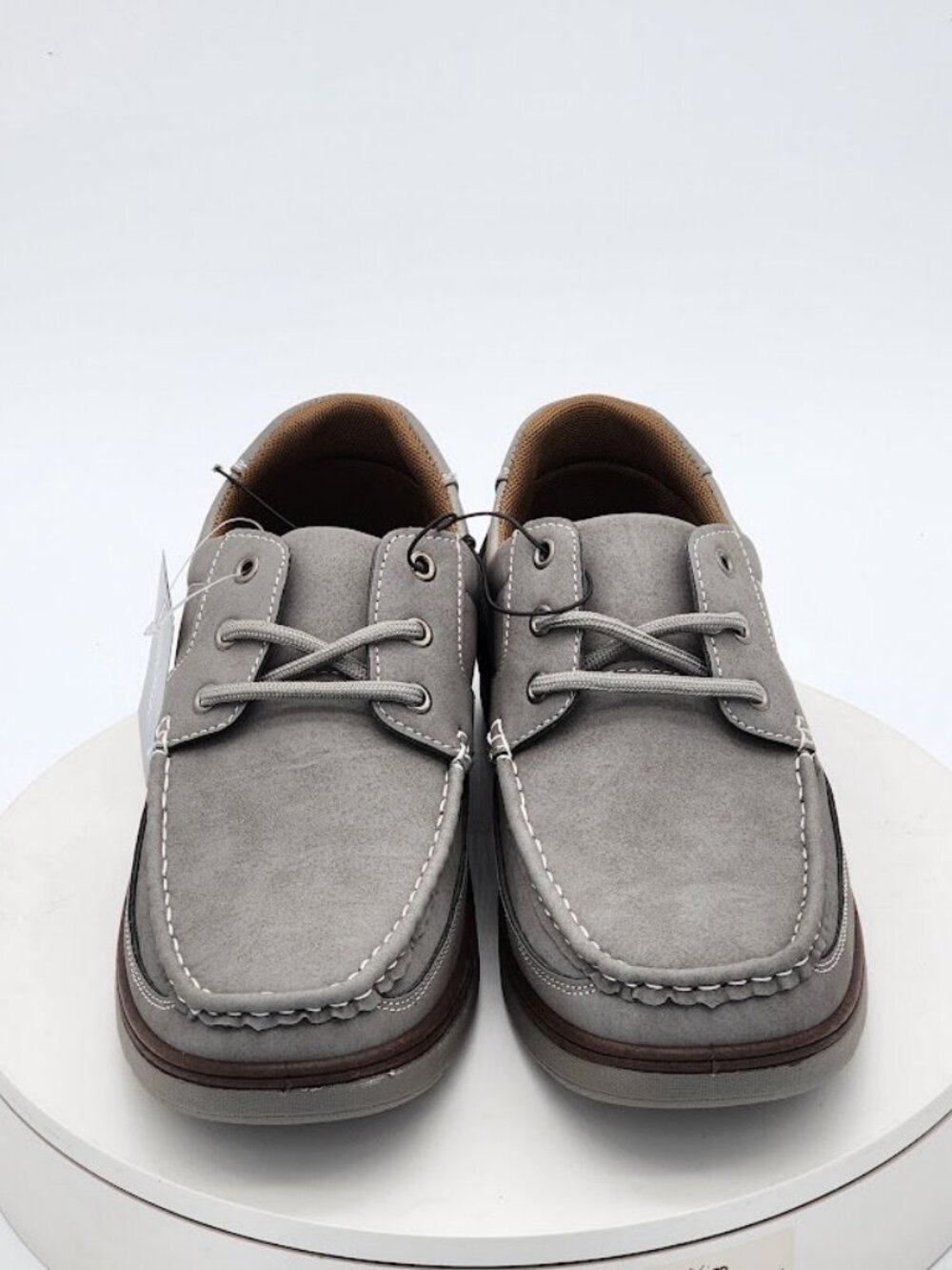 Aston Marc Newport Men’s Gray Moc Toe Casual Comfort Shoes Size 10 M New - Picture 9 of 13
